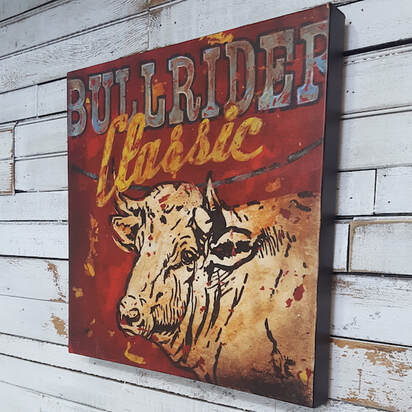 Bullrider Classic Western Cowboy Rodeo Wall Decor by Aaron Christensen